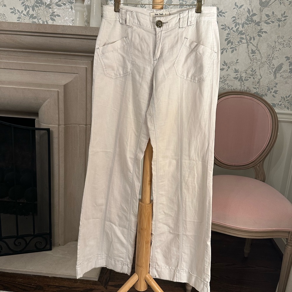 Free People Vintage Cream Flare Pants